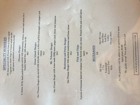 Menu photo 1 Plumas Pines Bar & Grill Canyon Dam, CA Menu photo 1 Plumas Pines Bar & Grill Canyon Dam, CA