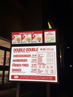 Menu photo 1 In-N-Out Burger San Diego, CA Menu photo 1 In-N-Out Burger San Diego, CA