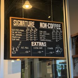 Top Shelf Coffee - Menu 1