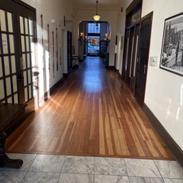 Hallway from the back entrance Hallway from the back entrance