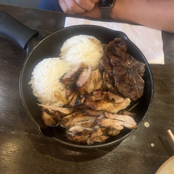 Iron Pot - Kalbi and Chicken Meat Plate - Korean Near Me - Kent, Washington Iron Pot - Kalbi and Chicken Meat Plate - Korean Near Me - Kent, Washington
