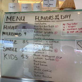 Milkbomb Ice Cream - Menu - Ice Cream & Frozen Yogurt Near Me - Berkeley, California
