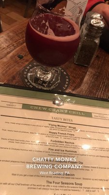 Menu photo 8 Chatty Monks Brewing West Reading, PA