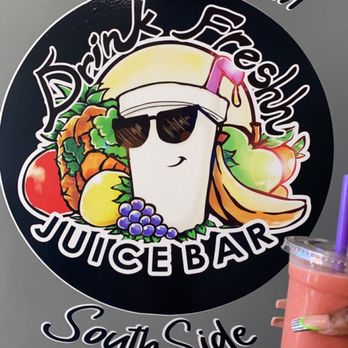 Drink Freshh Juice Bar - Wall in lobby Strawberry Joy Smoothie - Juice Bars & Smoothies Near Me - Birmingham, Alabama Drink Freshh Juice Bar - Wall in lobby Strawberry Joy Smoothie - Juice Bars & Smoothies Near Me - Birmingham, Alabama