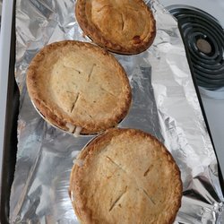 Great Lakes Pot Pies - One 5" meatball pie (top) and two 5" chicken pot pies. All were delicious. 1.22.22