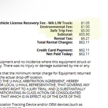 U-Haul - Seattle - $5 dollar safe driver fee. They have the audacity to charge you 5 bucks for doing everything perfect. Will never use U-Haul again - Self Storage Near Me - Seattle, Washington U-Haul - Seattle - $5 dollar safe driver fee. They have the audacity to charge you 5 bucks for doing everything perfect. Will never use U-Haul again - Self Storage Near Me - Seattle, Washington