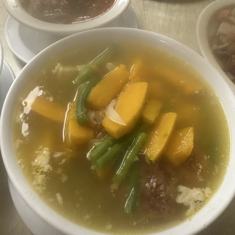 Thelma's Restaurant - Pork pumpkin soup - Filipino Near Me - Waipahu, Hawaii Thelma's Restaurant - Pork pumpkin soup - Filipino Near Me - Waipahu, Hawaii