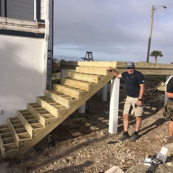 Warren Builders - Florida beach deck and stairs - General Contractors Near Me - Richland, Michigan Warren Builders - Florida beach deck and stairs - General Contractors Near Me - Richland, Michigan