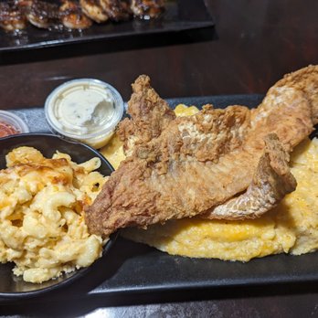 Infuse Restaurant - Whiting with sides of Mac n cheese and grits. Good! - American Near Me - Temple Hills, Maryland Infuse Restaurant - Whiting with sides of Mac n cheese and grits. Good! - American Near Me - Temple Hills, Maryland