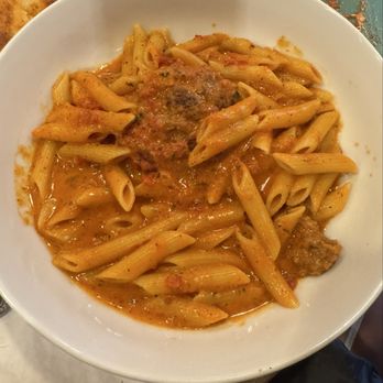 Grand Apizza Guilford - Penne a la vodka with a meatball - Pizza Near Me - Guilford, Connecticut