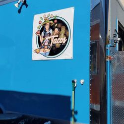 Tacos galore and more - Food truck logo