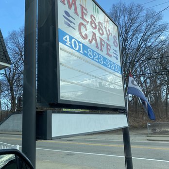 Messy's Cafe - a sign for messy's cafe - Coffee & Tea Near Me - West Warwick, Rhode Island