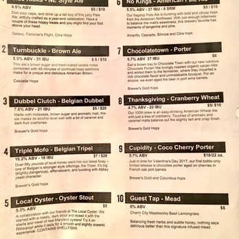 Waverly Brewing - Draft menu - Breweries Near Me - Baltimore, Maryland
