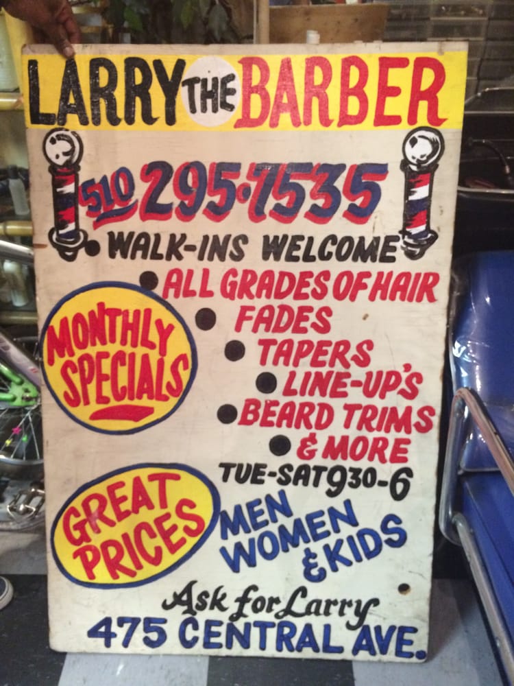 LARRY THE BARBER 475 Central Ave, Alameda, California Barbers