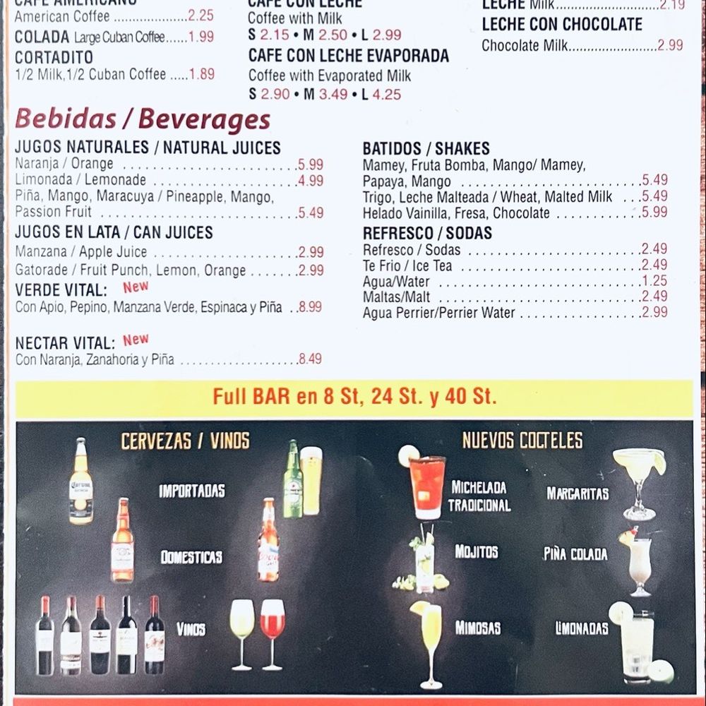 El Rinconcito Latino - Menu - Cuban Near Me - Miami, Florida