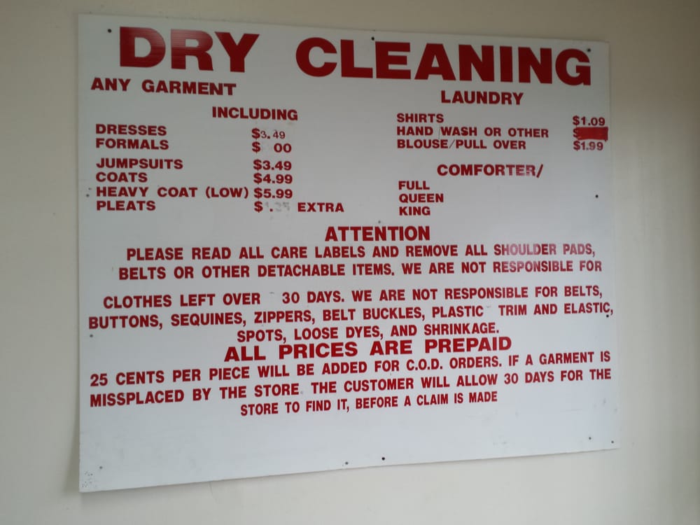 TOTAL VALUE CLEANERS Updated July 2024 301 W Centerville Rd