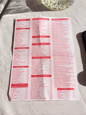 Menu photo 3 Ganges Tandoori Costa Adeje, TF