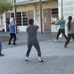 South Bay Chinese School - 師傅 Arsenije Jelovac Teaching 詠春拳 Wing Chun Kung Fu Class for Adults