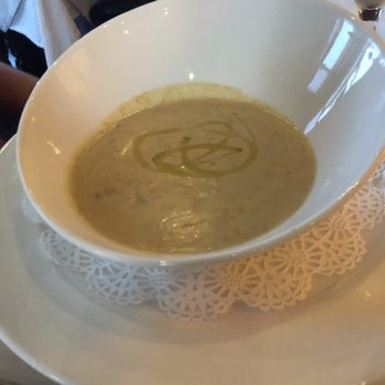 Grill 225 - Lowcountry Blue Crab Chowder served with a cornbread muffin - Steakhouses Near Me - Charleston, South Carolina