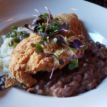 Branch and Barrel - Southern Fried Catfish with Rice and Red Beans - Cocktail Bars Near Me - Alpharetta, Georgia