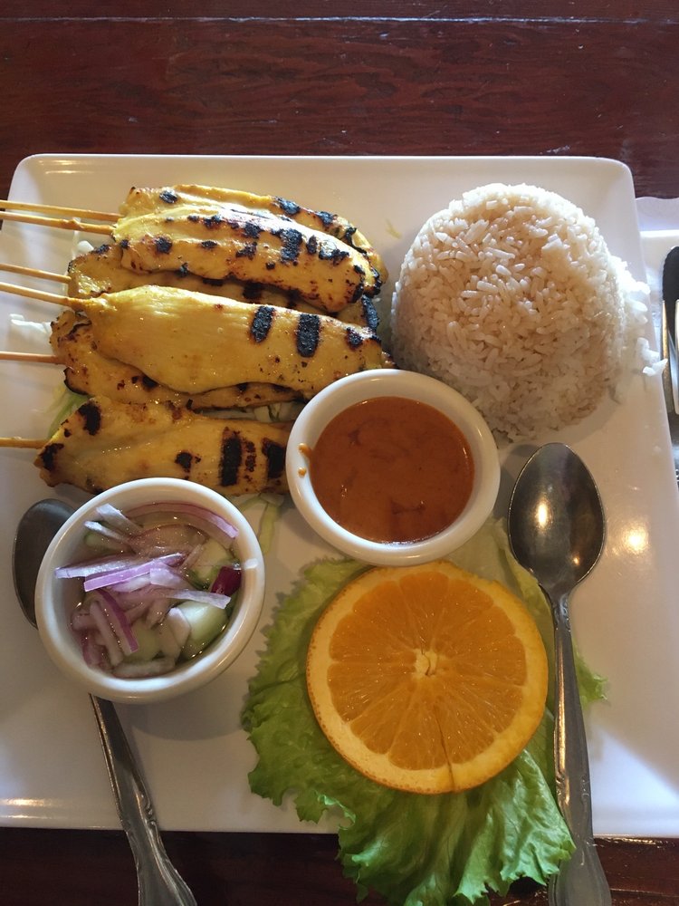 Order Chicken or Beef Satay food online from Saysetha Thai store, Oakland on bringmethat.com