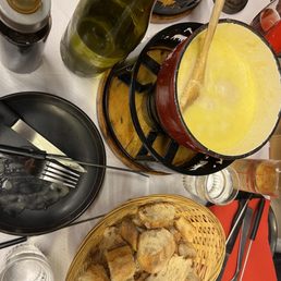 The cheese fondue