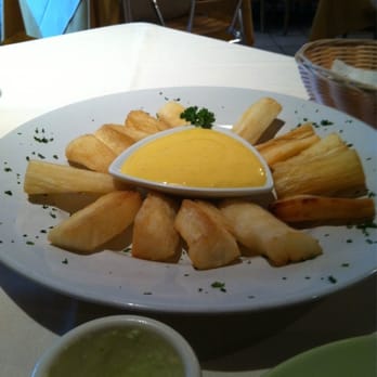 Lemon Tree Restaurant - Yucca frita. Really tasty and the sauce was DELICIOUS! - Latin American Near Me - Houston, Texas Lemon Tree Restaurant - Yucca frita. Really tasty and the sauce was DELICIOUS! - Latin American Near Me - Houston, Texas