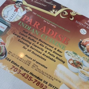 Paradise Indian Cuisine - Paradise Indian food is best and the service of owner / manager is best in this world. - Indian Near Me - Herndon, Virginia Paradise Indian Cuisine - Paradise Indian food is best and the service of owner / manager is best in this world. - Indian Near Me - Herndon, Virginia