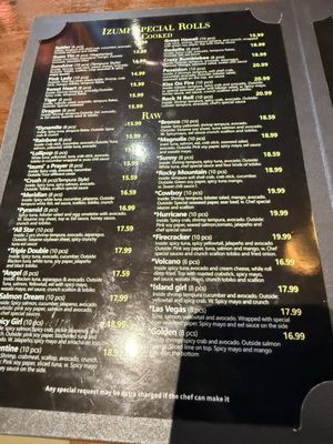 Menu photo 3 Izumi Japanese Restaurant Eagle, ID