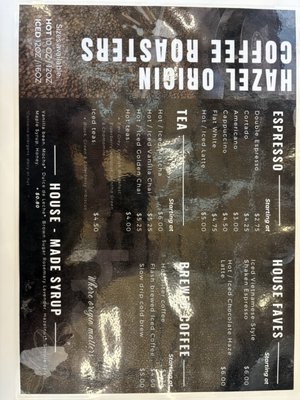 Menu photo 1 Hazel Origin Coffee Providence, RI
