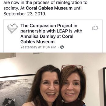 Coral Gables Museum - Starr Sariego, photographer & curator of the Art Of Compassion exhibit, at Coral Gables Museum with Annalisa Damley - Landmarks & Historical Buildings Near Me - Coral Gables, Florida Coral Gables Museum - Starr Sariego, photographer & curator of the Art Of Compassion exhibit, at Coral Gables Museum with Annalisa Damley - Landmarks & Historical Buildings Near Me - Coral Gables, Florida