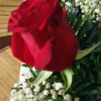The 116 Flowers - That's just one of the roses Idk if you can see it's already wilting & drying up. It's only Sunday morning - Florists Near Me - New York, New York