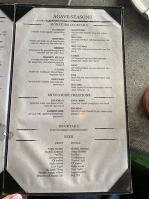 Menu photo 3 Agave Seasons Huntington Beach, CA