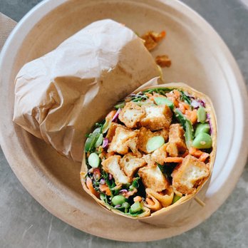 Green Tomato Grill - Thai tofu wrap - New American Near Me - Orange, California Green Tomato Grill - Thai tofu wrap - New American Near Me - Orange, California