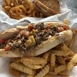 The Pig & Bull Grill - Simple food, tastes great! Patty Melt combo / Philly cheesesteak/ combo