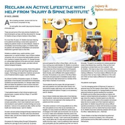 George M Botelho, MD, FAAOS - Reclaim an Active Lifestyle with ISI!