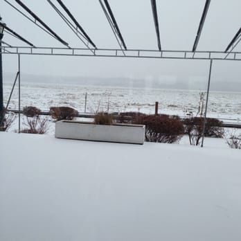 The River Grill - Icy views of the Hudson but warm and toasty inside. - Seafood Near Me - Newburgh, New York The River Grill - Icy views of the Hudson but warm and toasty inside. - Seafood Near Me - Newburgh, New York