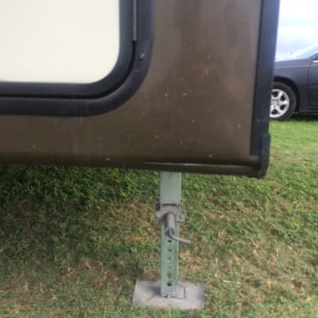 Surfside Beach RV Park - After mowing there's a dent and scratch - RV Parks Near Me - Freeport, Texas