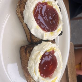Bica - Ricotta jam toast - Mediterranean Near Me - San Diego, California Bica - Ricotta jam toast - Mediterranean Near Me - San Diego, California