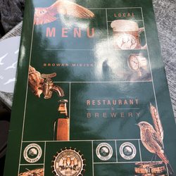 Browar Miejski - Menu