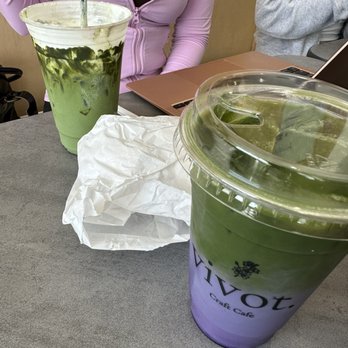 Vivot Craft Cafe - Ube matcha, Matcha Einspanner - Bubble Tea Near Me - Fullerton, California