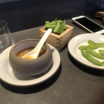 Bamboo Sushi - Miso soup with organic mushrooms - Sushi Bars Near Me - San Ramon, California