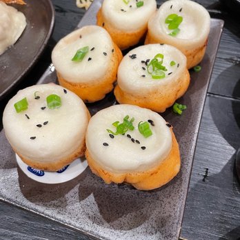 Brochette Dumpling - 18. Shrimp and Pork Pan-fried Pork Bao () (6 pcs) - Dim Sum Near Me - San Francisco, California