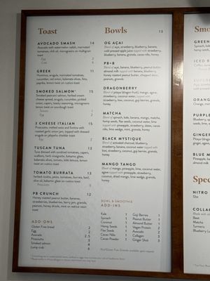 Menu photo 4 Toastique Washington, DC, DC