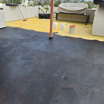 Hi Tech Roofing Services - fiberglass with resin step completed - Roofing Near Me - San Marcos, California
