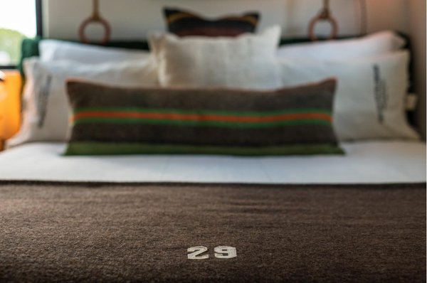 ROOM N° 3 - Same funky details, same cozy bed with custom linens, same old/same old, that is anything but ordinary. from the custom art, towels and lighting, to the shower with vintage fixtures, room n°3 is a personal favorite of the ramsey 29 crowd.