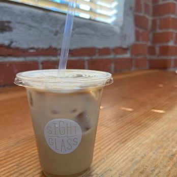 Sightglass Coffee - Iced brown butter miso caramel latte with cold foam - Coffee & Tea Near Me - Los Angeles, California Sightglass Coffee - Iced brown butter miso caramel latte with cold foam - Coffee & Tea Near Me - Los Angeles, California