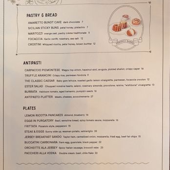 Osteria Ester - Brunch Menu Front - Italian Near Me - Orlando, Florida Osteria Ester - Brunch Menu Front - Italian Near Me - Orlando, Florida