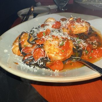 Cafe Gabbiano - Squid Ink Shrimp Fra Diavolo - Italian Near Me - Sarasota, Florida Cafe Gabbiano - Squid Ink Shrimp Fra Diavolo - Italian Near Me - Sarasota, Florida