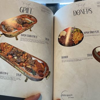 Mangal Prime - Menu as if august 2026 - Turkish Near Me - Richmond Hill, Ontario